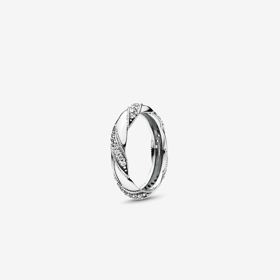 Love Ribbon Embrace Ring