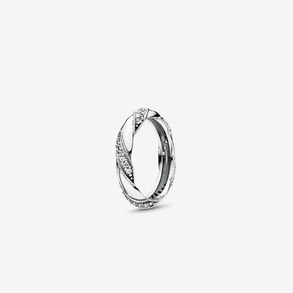 Love Ribbon Embrace Ring