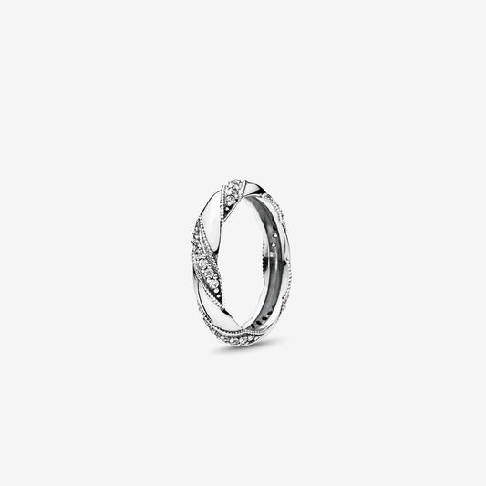 Love Ribbon Embrace Ring