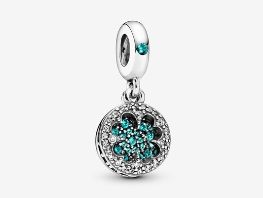 Lucky Four Leaf Clover Dangle Charm