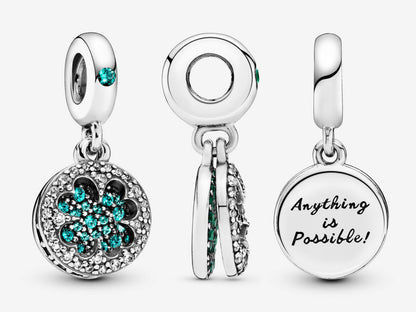 Lucky Four Leaf Clover Dangle Charm