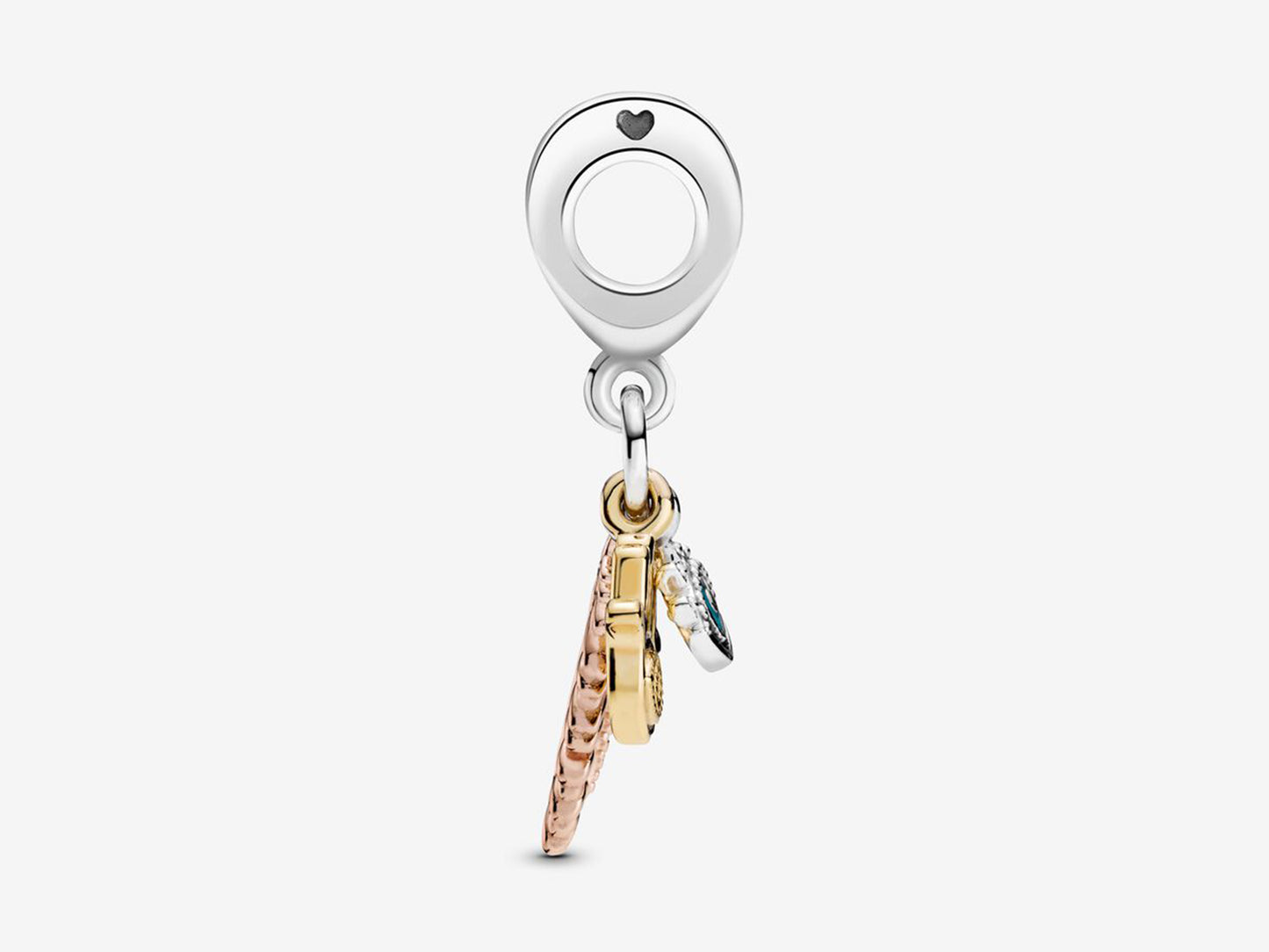 Hamsa, All-seeing Eye & Feather Spirituality Dangle Charm