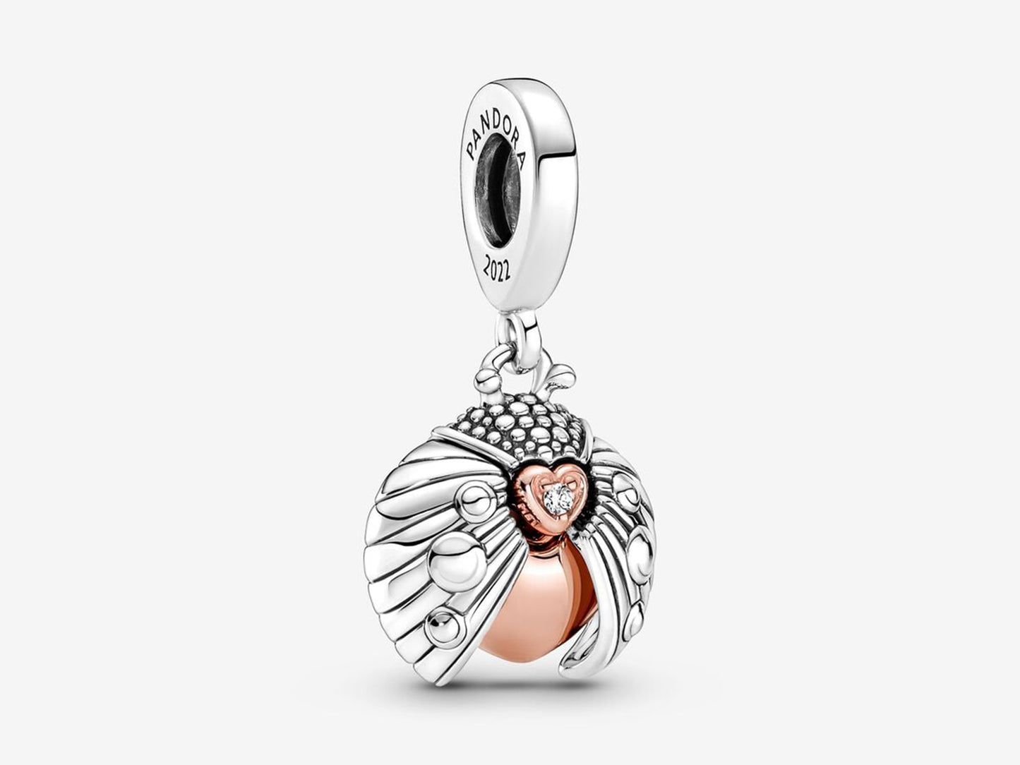 Club 2022 Ladybird & Heart Dangle Charm