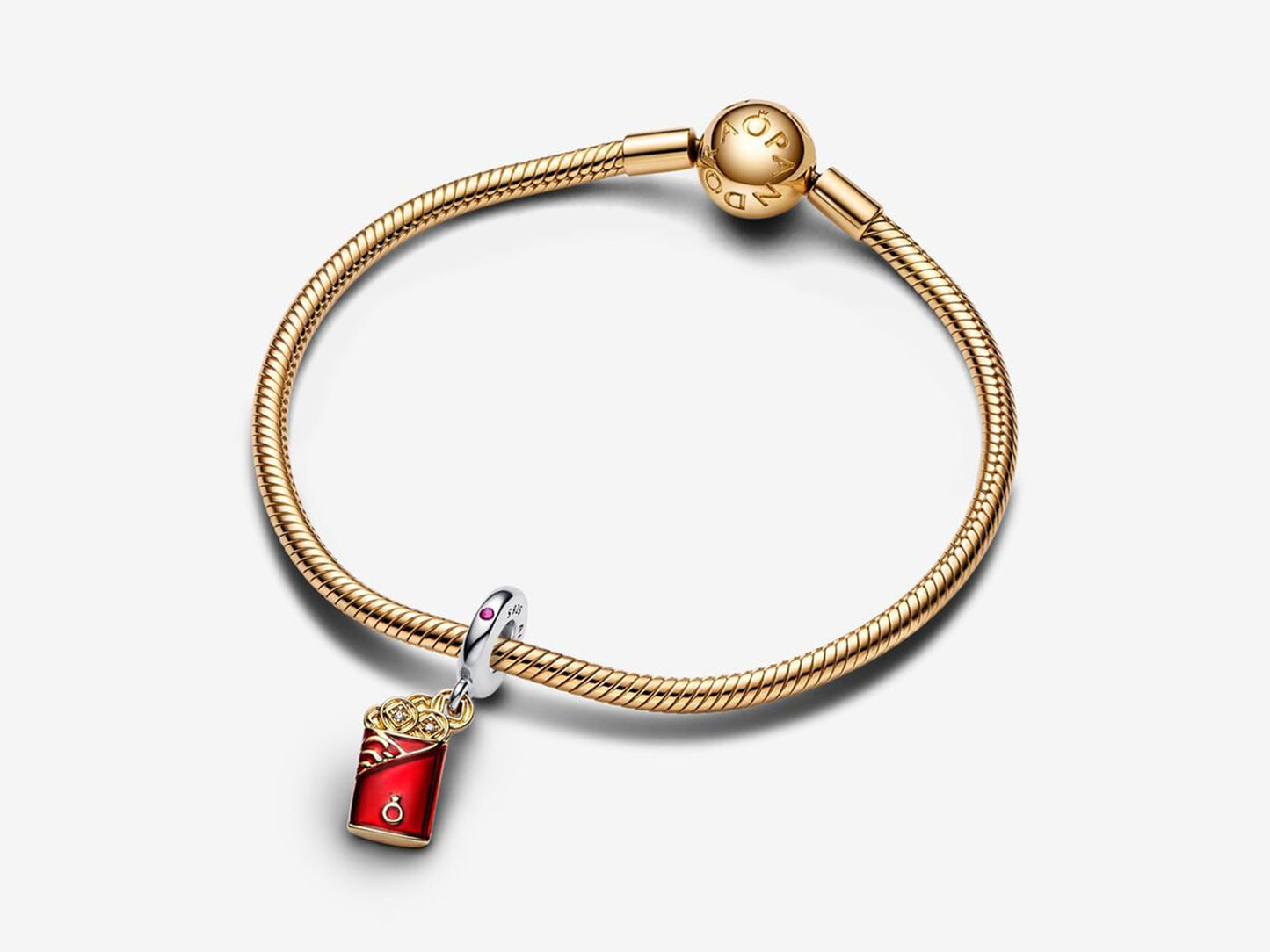 Two-tone Red Envelope Dangle Charm