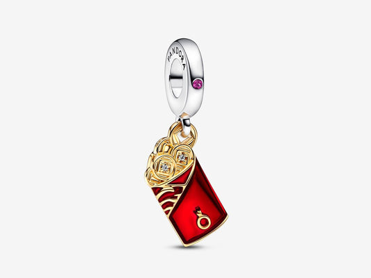 Two-tone Red Envelope Dangle Charm