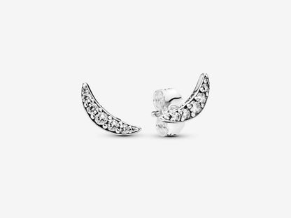Luminous Crescent Stud Earrings
