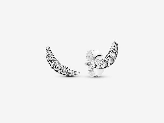 Luminous Crescent Stud Earrings