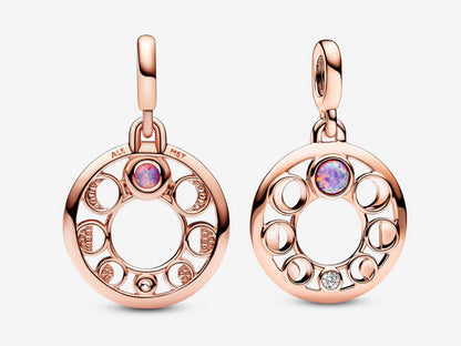 Lunar Phases Medallion Charm