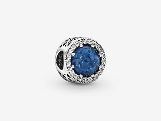 Sparkling Dark Blue Charm