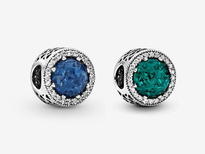 Sparkling Dark Blue Charm