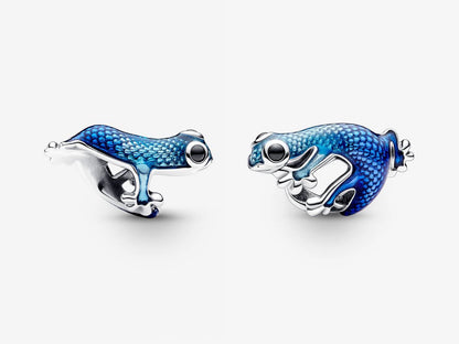 Metallic Blue Gecko Charm