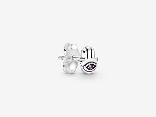 Hamsa Solo Stud Earrings