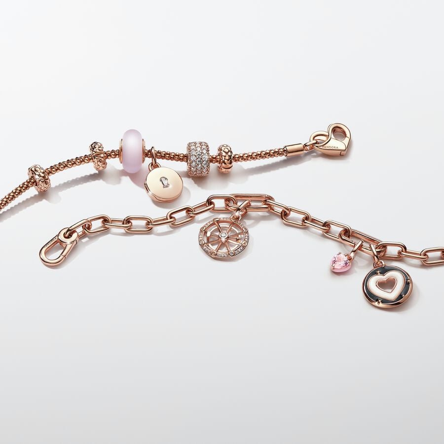 Hearts Medallion Charm