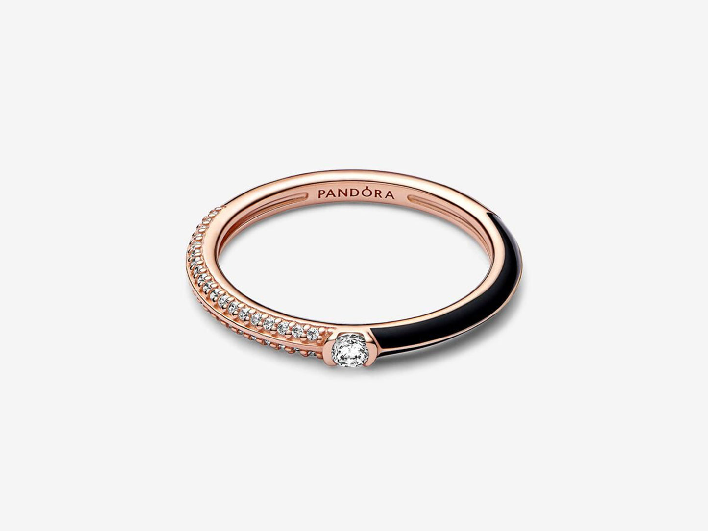 Pavé & Black Dual Ring