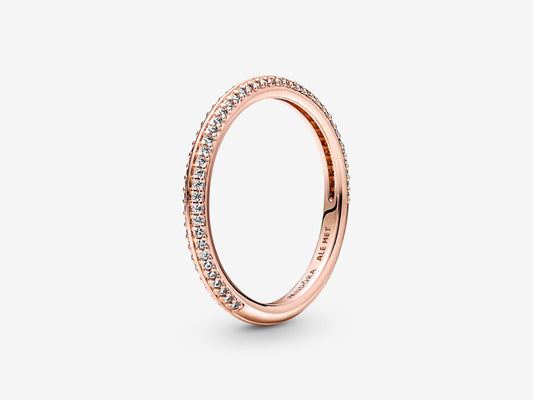 Sparkling Pave Copper Ring