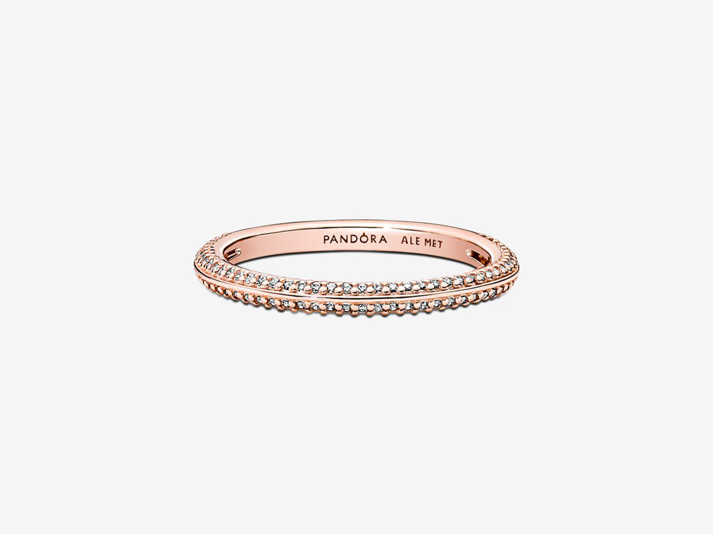 Sparkling Pave Copper Ring
