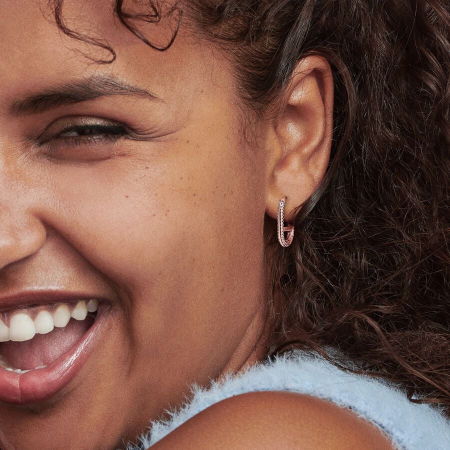 Pavé Link Earring