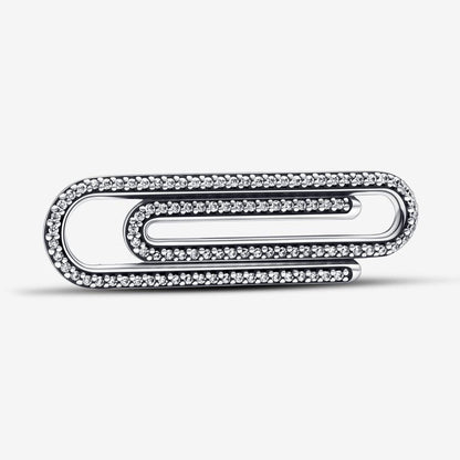 Pavé Paperclip Styling Link