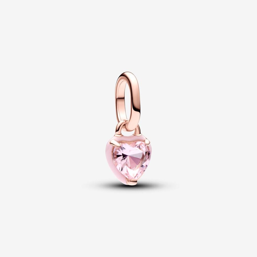 Pink Chakra Heart Mini Dangle Charm