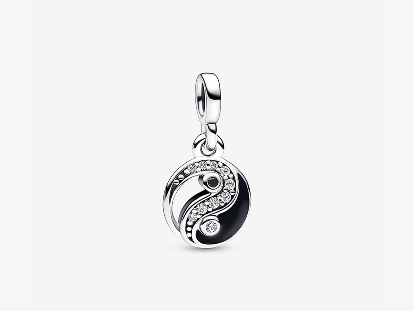Sparkling Yin & Yang Mini Dangle Charm