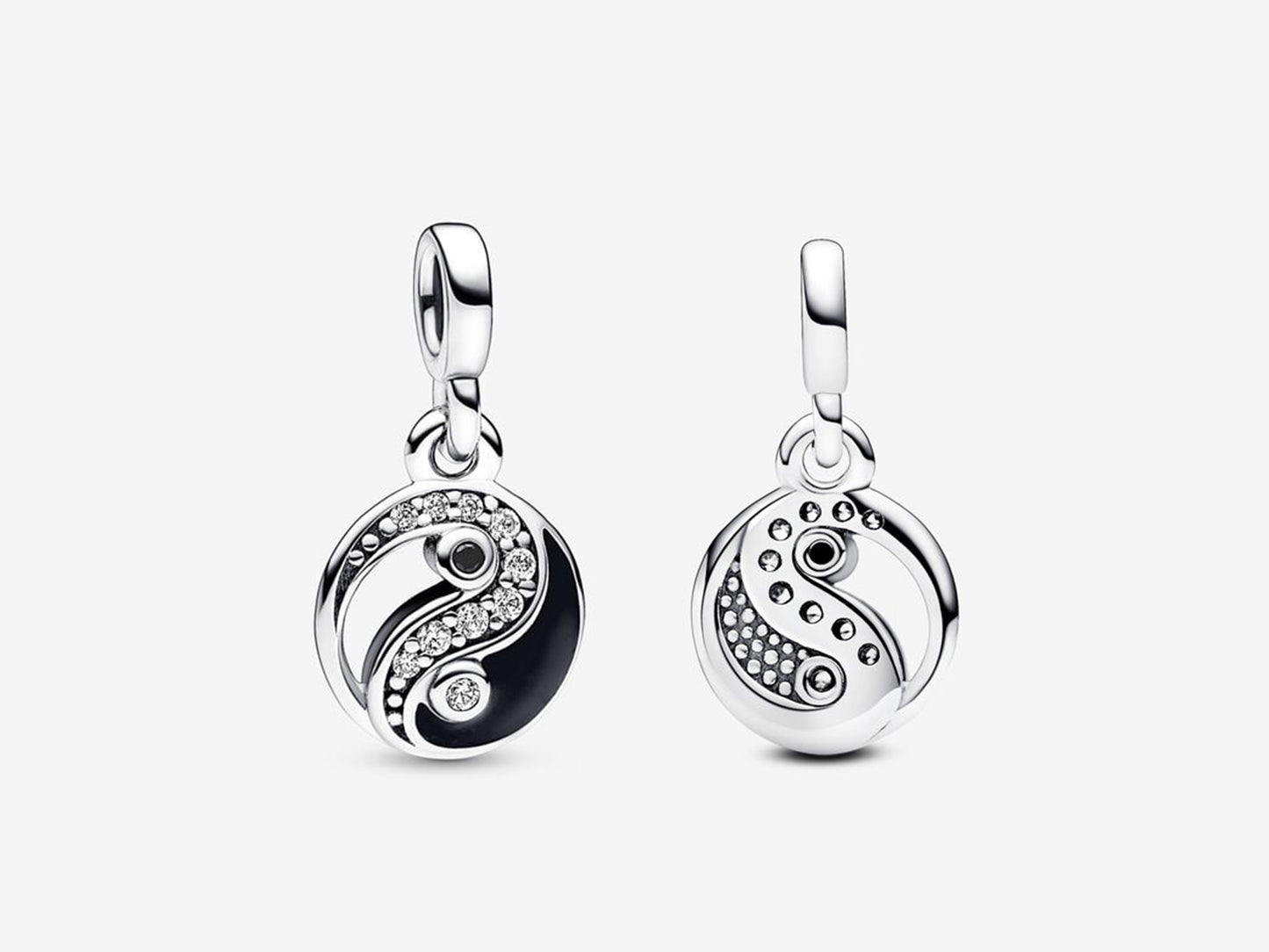 Sparkling Yin & Yang Mini Dangle Charm