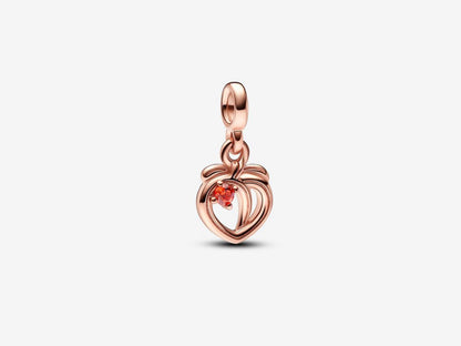 Sketch-style Peach Mini Charm