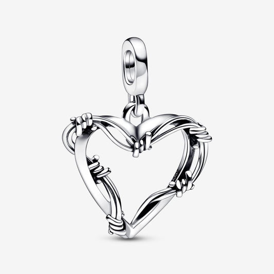 Wire Heart Medallion Charm