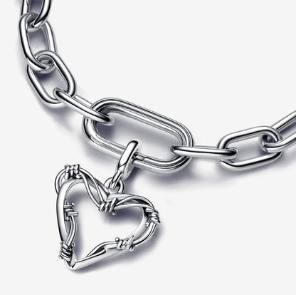 Wire Heart Medallion Charm