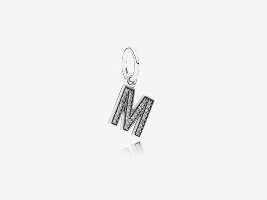 Radiant  Letter M Charm