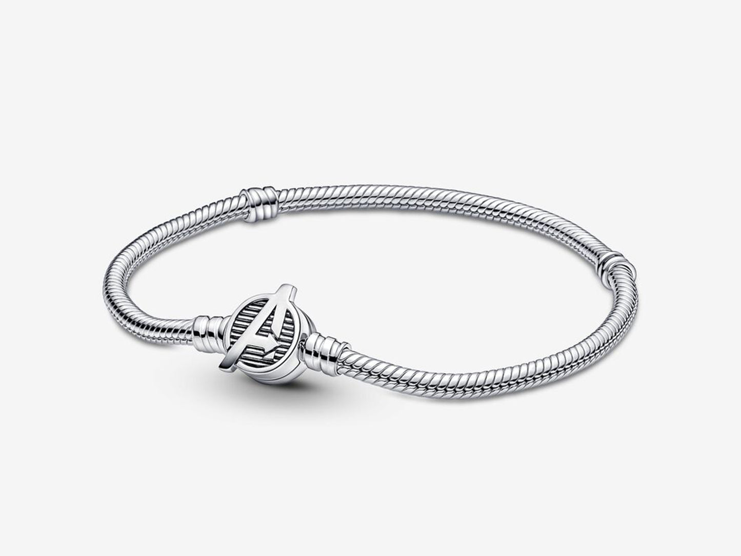 Marvel The Avengers Logo Clasp Snake Chain Bracelet