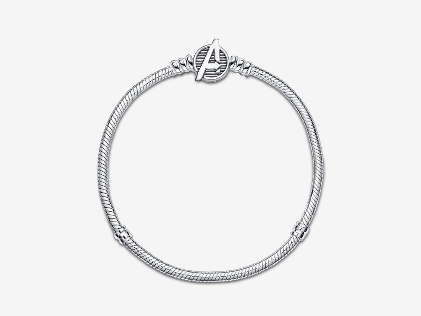 Marvel The Avengers Logo Clasp Snake Chain Bracelet
