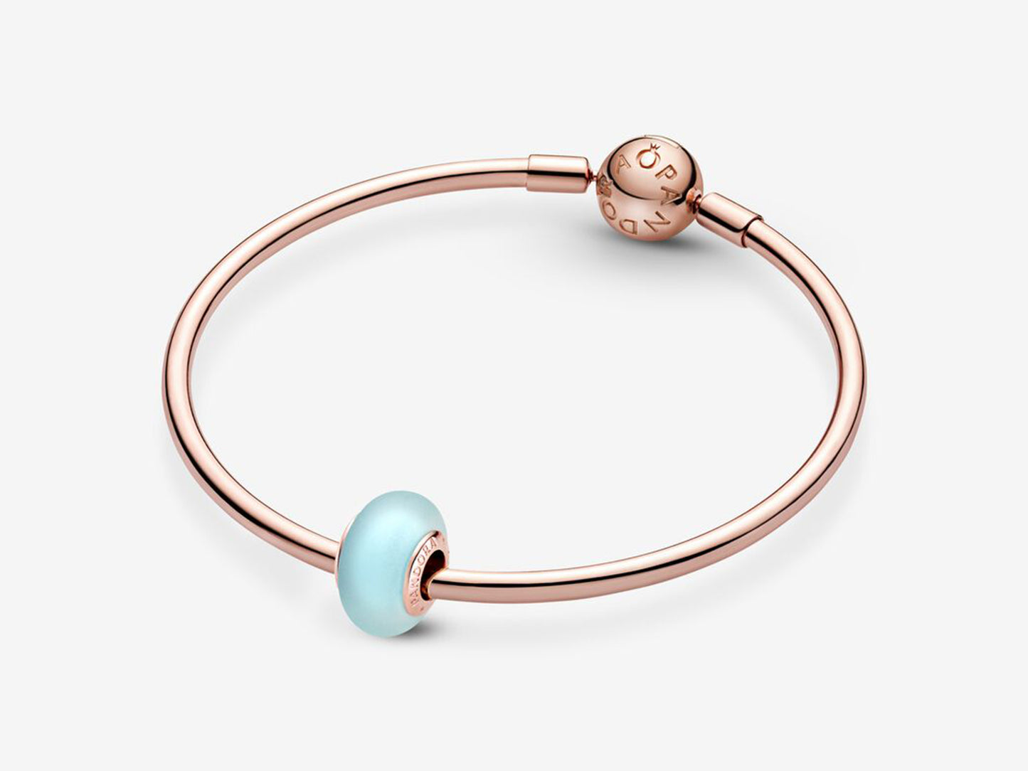 Matte Blue Murano Glass Charm