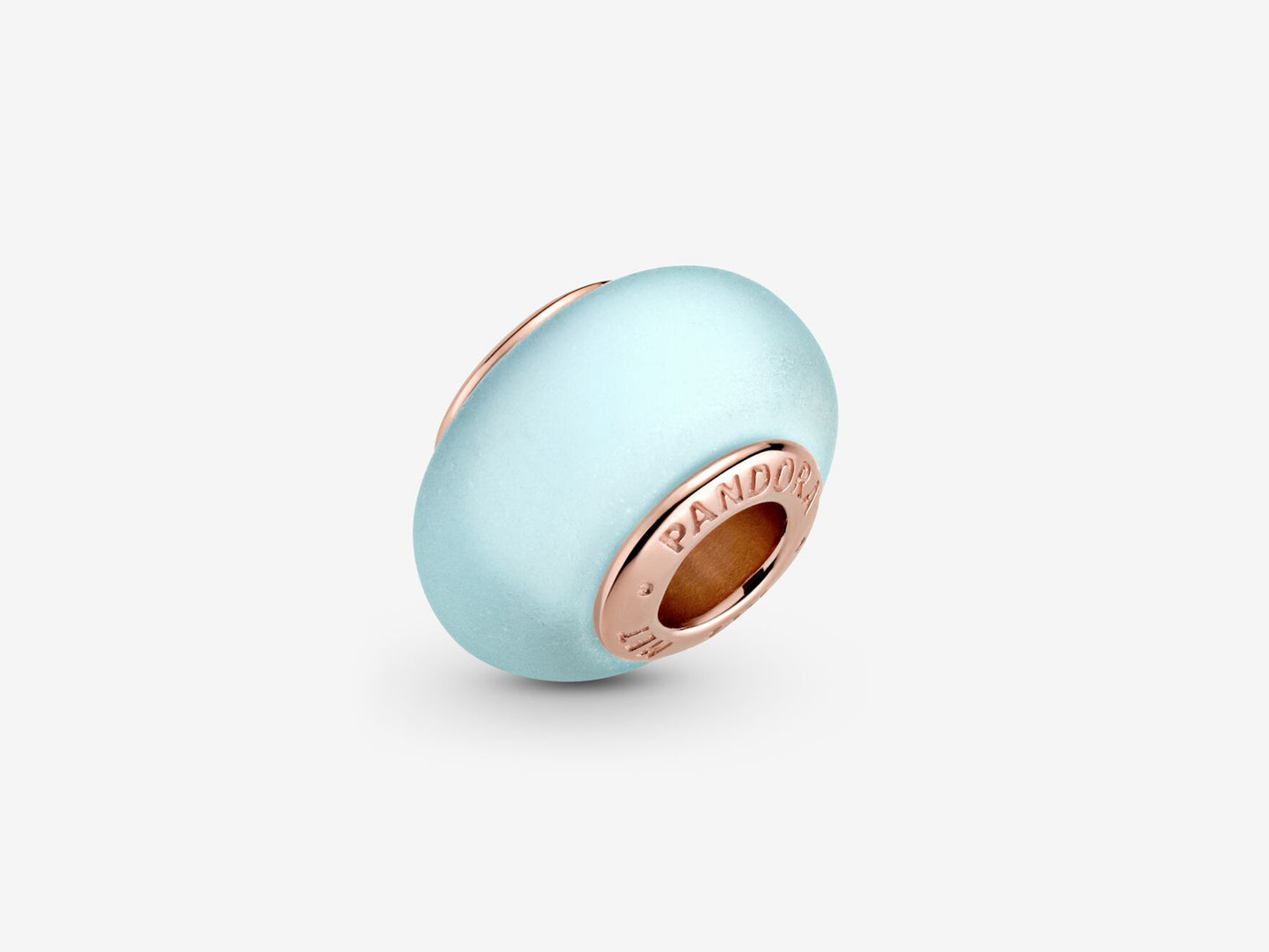 Matte Blue Murano Glass Charm