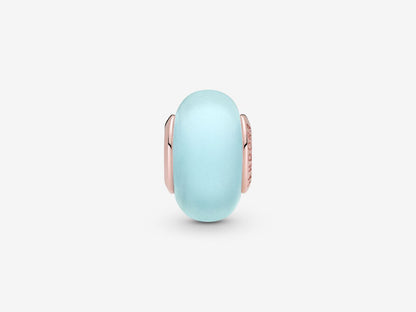 Matte Blue Murano Glass Charm