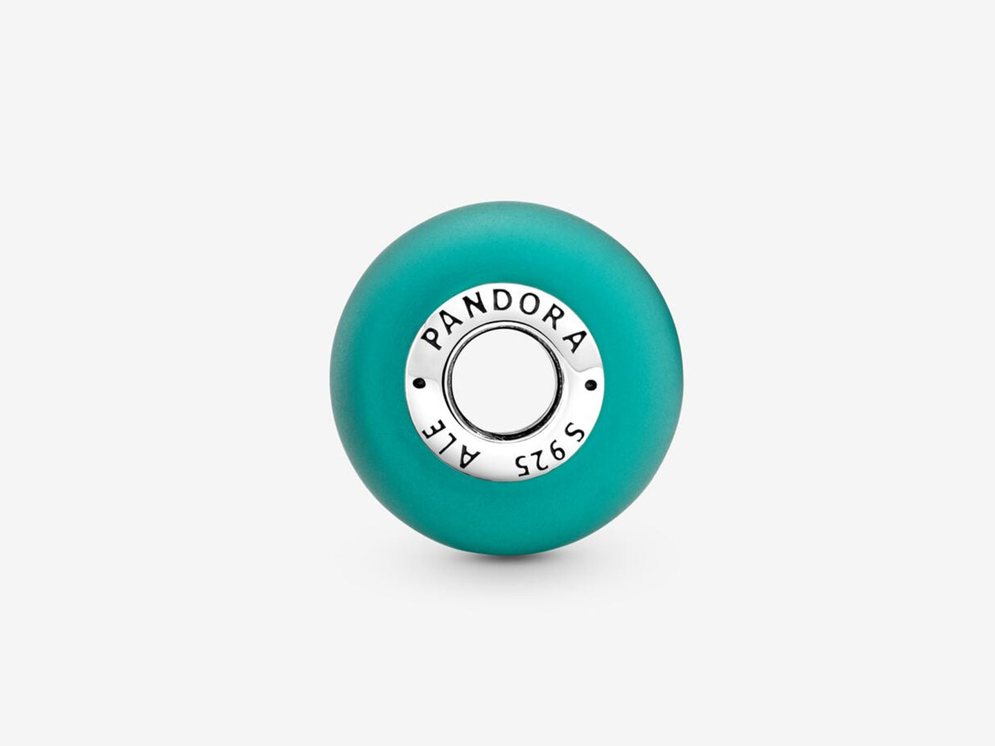 Matte Green Murano Glass Charm