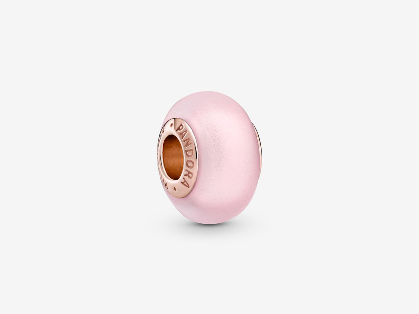 Matte Pink Murano Glass Charm