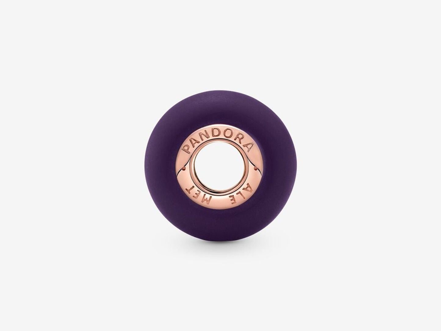 Matte Purple Murano Charm
