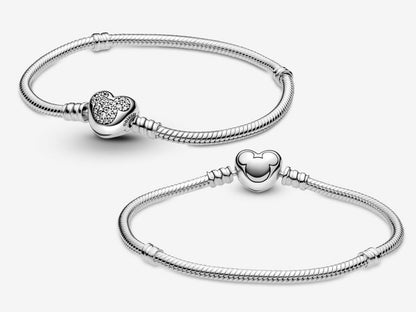 Mickey Silhouette Heart Bracelet
