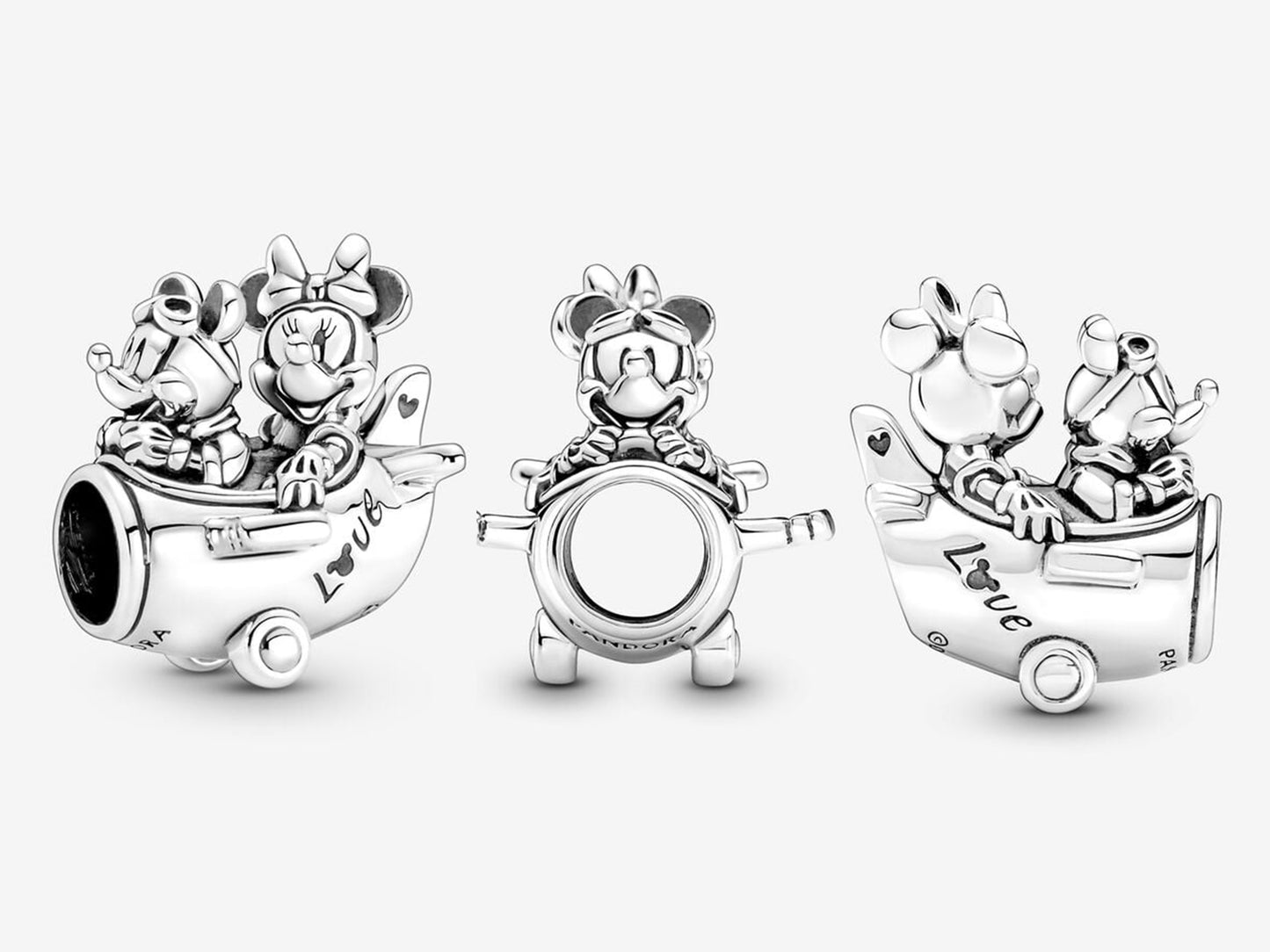 Disney Mickey Mouse & Minnie Mouse Airplane Charm