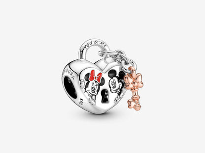 Disney Mickey Mouse & Minnie Mouse Padlock Charm