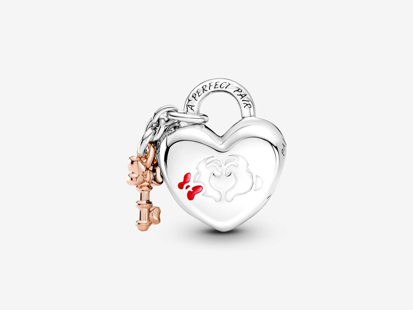 Disney Mickey Mouse & Minnie Mouse Padlock Charm