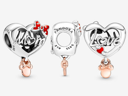 Disney Minnie Mouse Mom Heart Charm