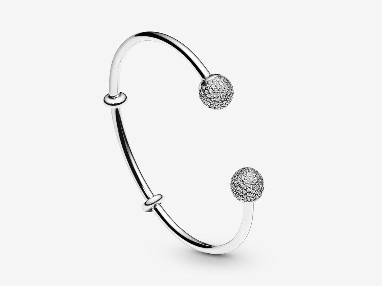 Iconic Silver Open Bangle