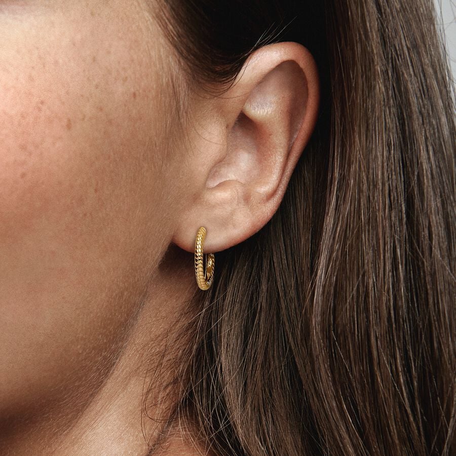 Small Charm Hoop Earrings