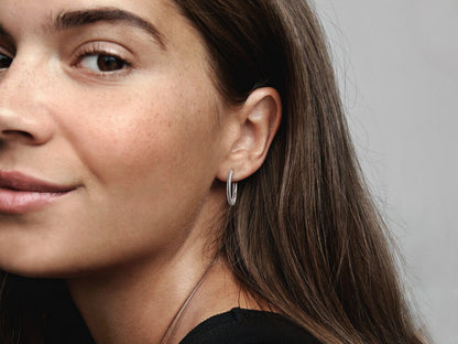 Snake Chain Hoop Earrings