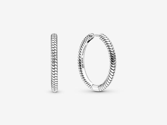 Snake Chain Hoop Earrings