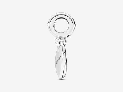 Double Heart Split Dangle Charm