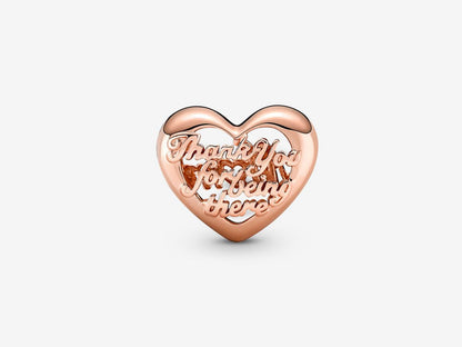 Thank You Mom Heart Charm