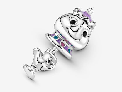 Disney Beauty and the Beast Mrs. Potts and Chip Dangle Charm