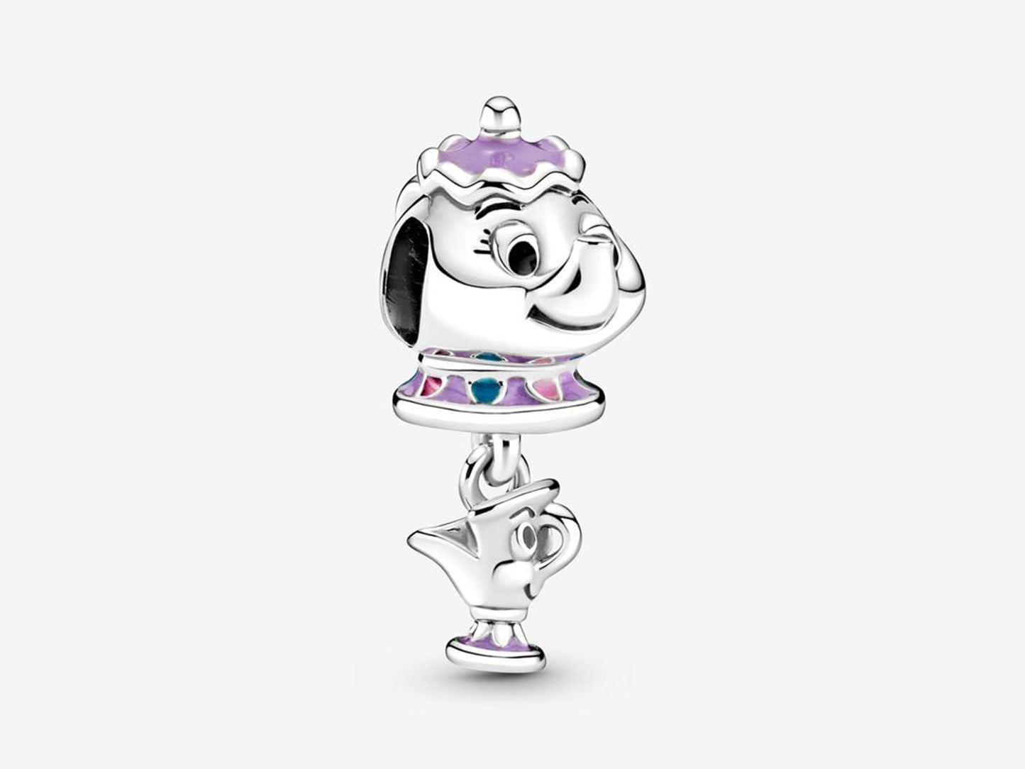 Disney Beauty and the Beast Mrs. Potts and Chip Dangle Charm